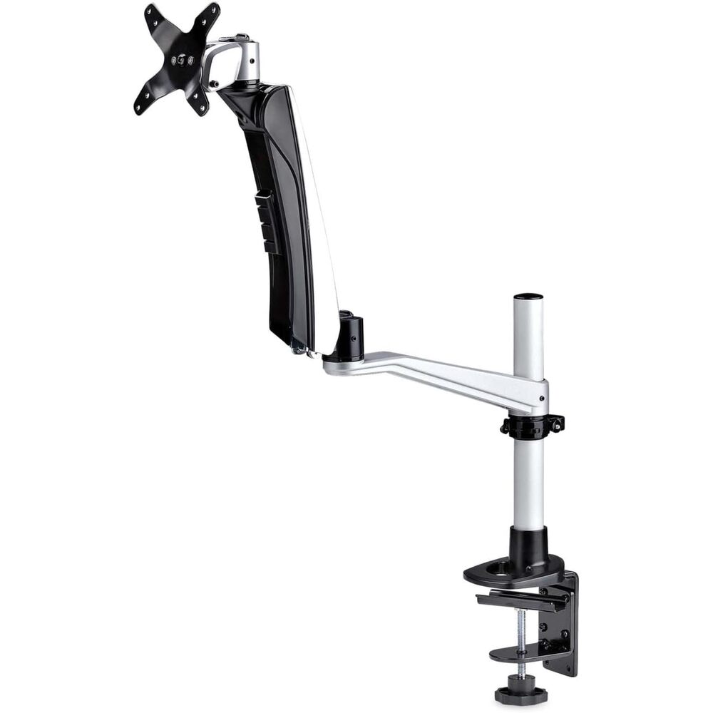 StarTech.com Desk Mount Monitor Arm for 27in 16:9 or 30in 21:9 Ultrawide Screens, VESA 75x75/100x100, Mechanical Spring Arm, TAA