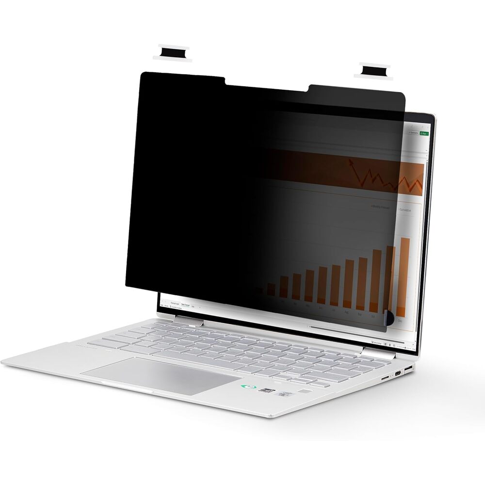 StarTech.com 14-inch 16:10 Flip-Over Privacy Screen with Touch, Laptop Security Shield, Anti-Glare Blue Light Filter