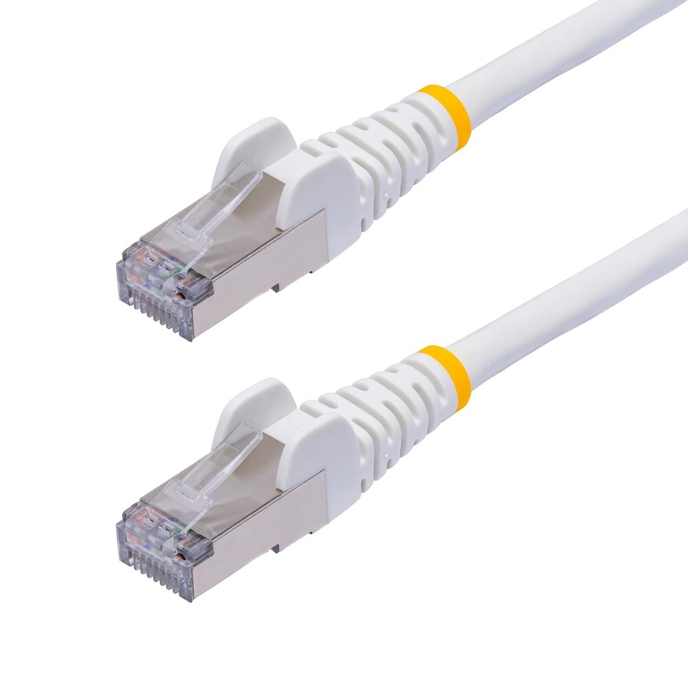 StarTech.com 25ft White CAT8 Ethernet Cable, Snagless RJ45, 25G/40G, 2000MHz, 100W PoE++, S/FTP, 26AWG Pure Bare Copper, LSZH