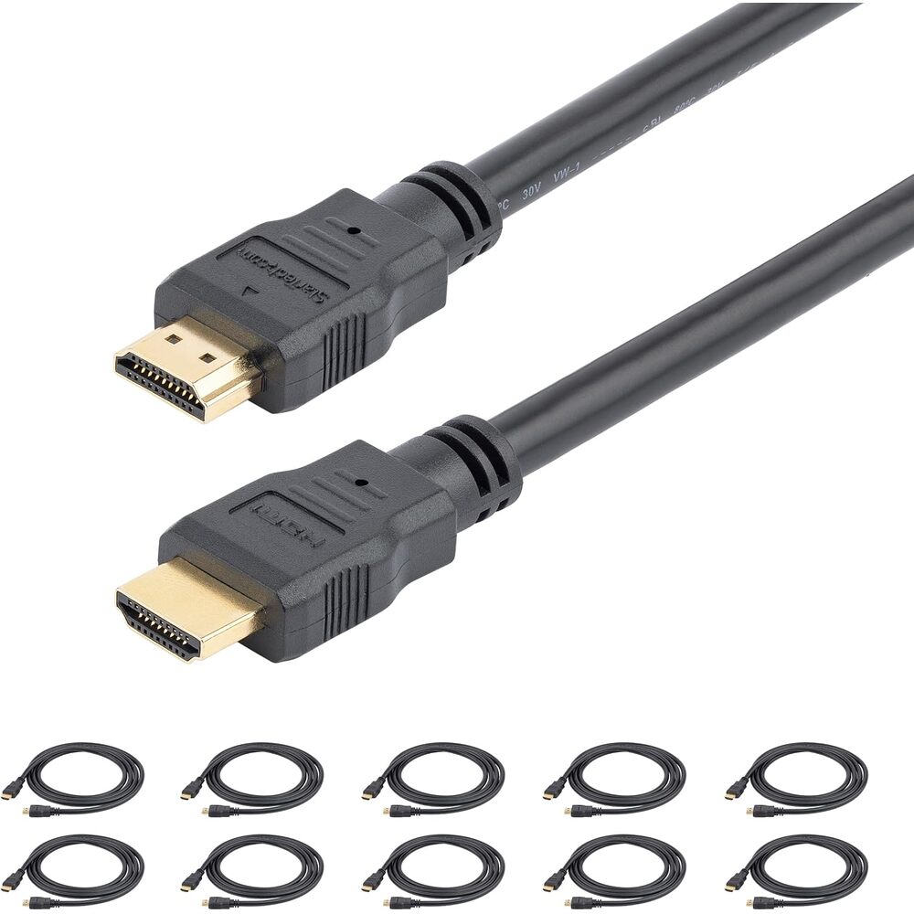 StarTech 3ft HDMI Cable 10-Pack, 4K 30Hz, Male to Male (HDMM310PK)