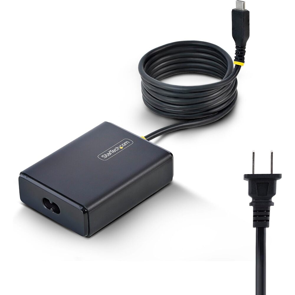 StarTech 100W USB-C Laptop Charger with 5ft (1.5m) Tethered USB-C Cable, Power Adapter Brick for Dell, HP ProBook, MacBook Pro, Microsoft Surface Pro