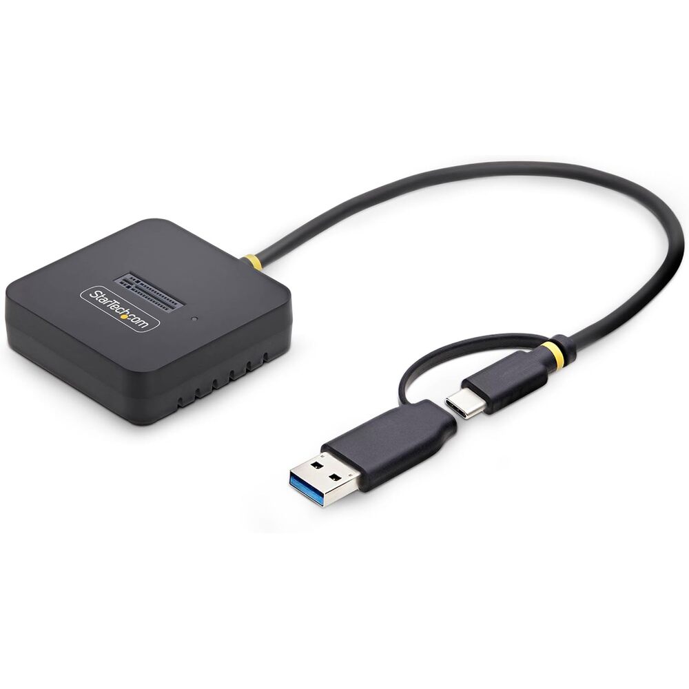 StarTech USB-C/USB-A to M.2 NVMe Dock Adapter, 10Gbps, Tool-Free External M.2 NVMe SSD Reader, B+M/M-Key
