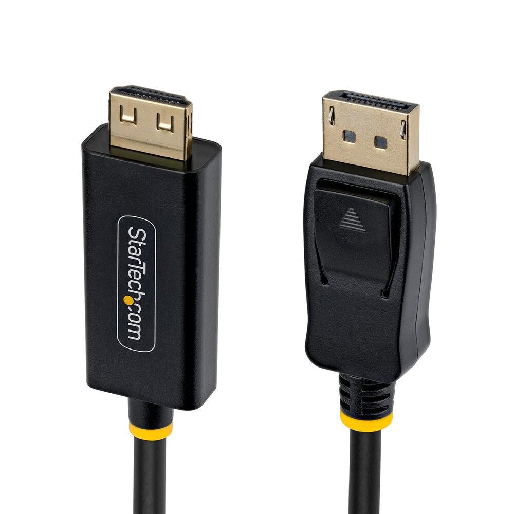StarTech DisplayPort to HDMI Adapter Cable 10ft, Gripping HDMI Connector, 4K@60 / 1440p@120, HDR, Uni-Directional Cord for Desktop, Lenovo, Dell, HP