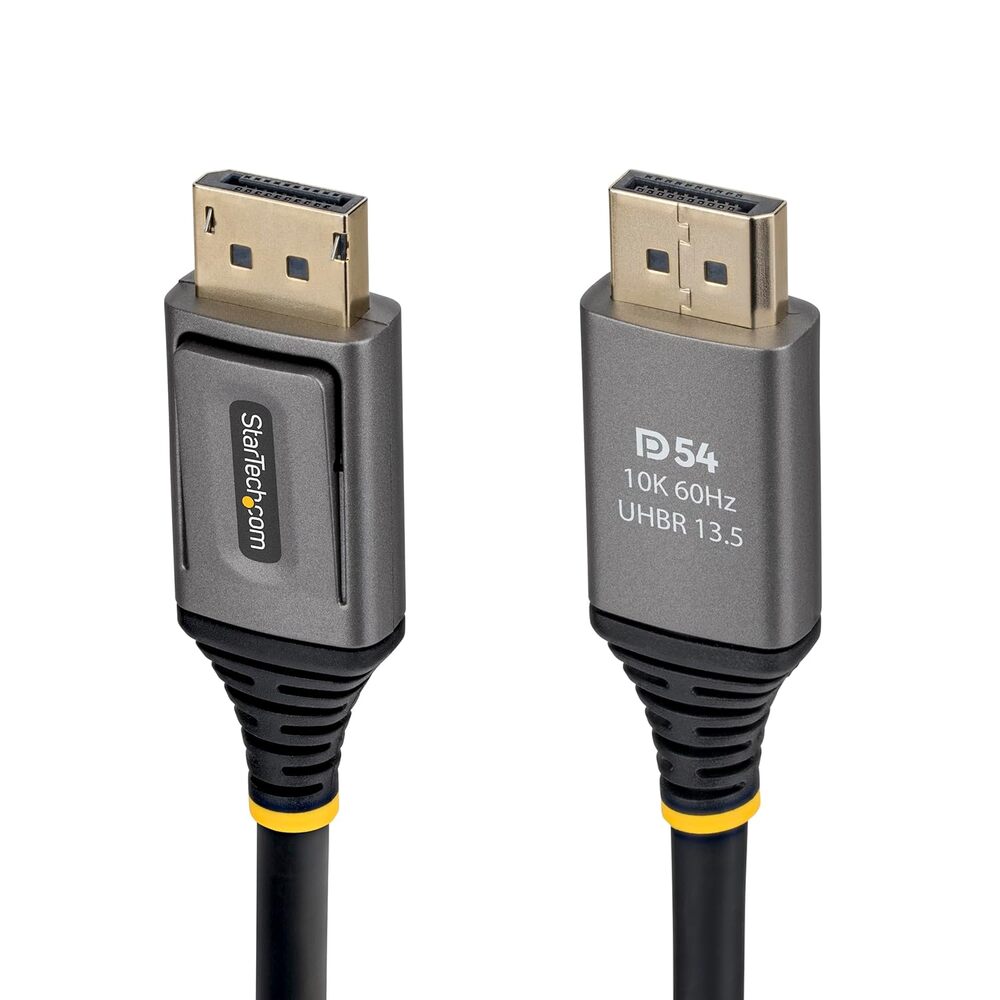 StarTech 10ft DisplayPort 2.1 Cable, VESA Certified DP54 DisplayPort Cable, Uncompressed 8K 60Hz, 10K 60Hz/8K 144Hz/4K 240Hz w/DSC 1.2a, DP 2.1 Monitor Cord
