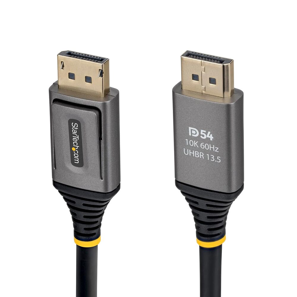 StarTech 50cm DisplayPort 2.1 Cable, 8K 60Hz, HDR | Uncompressed 8K 60Hz, 10K 60Hz/8K 144Hz/4K 240Hz with DSC 1.2a, DP 2.1 Monitor Cord, VESA DP54 Cable, DP21V-50C-DP54-CABLE