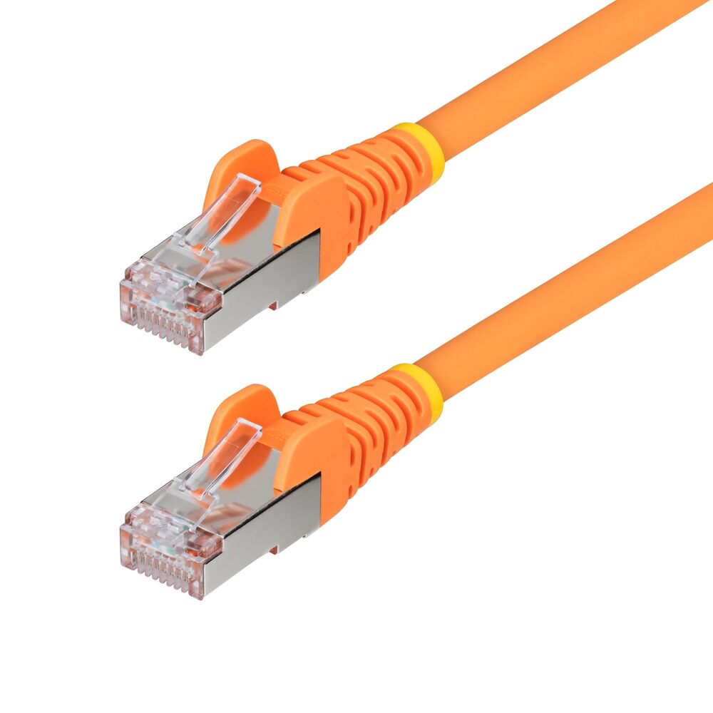 StarTech 2ft Orange CAT6a Ethernet Cable, Snagless RJ45, 10GbE, 100W PoE++, S/FTP, 500MHz, 27AWG Pure Bare Copper, LSZH