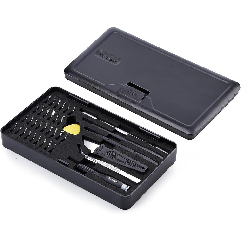 StarTech 40-Piece Computer Repair Toolkit for Laptop, PC, Electronics, 30-Bit Screwdriver Set, Magnetic Tray, Pry Tools