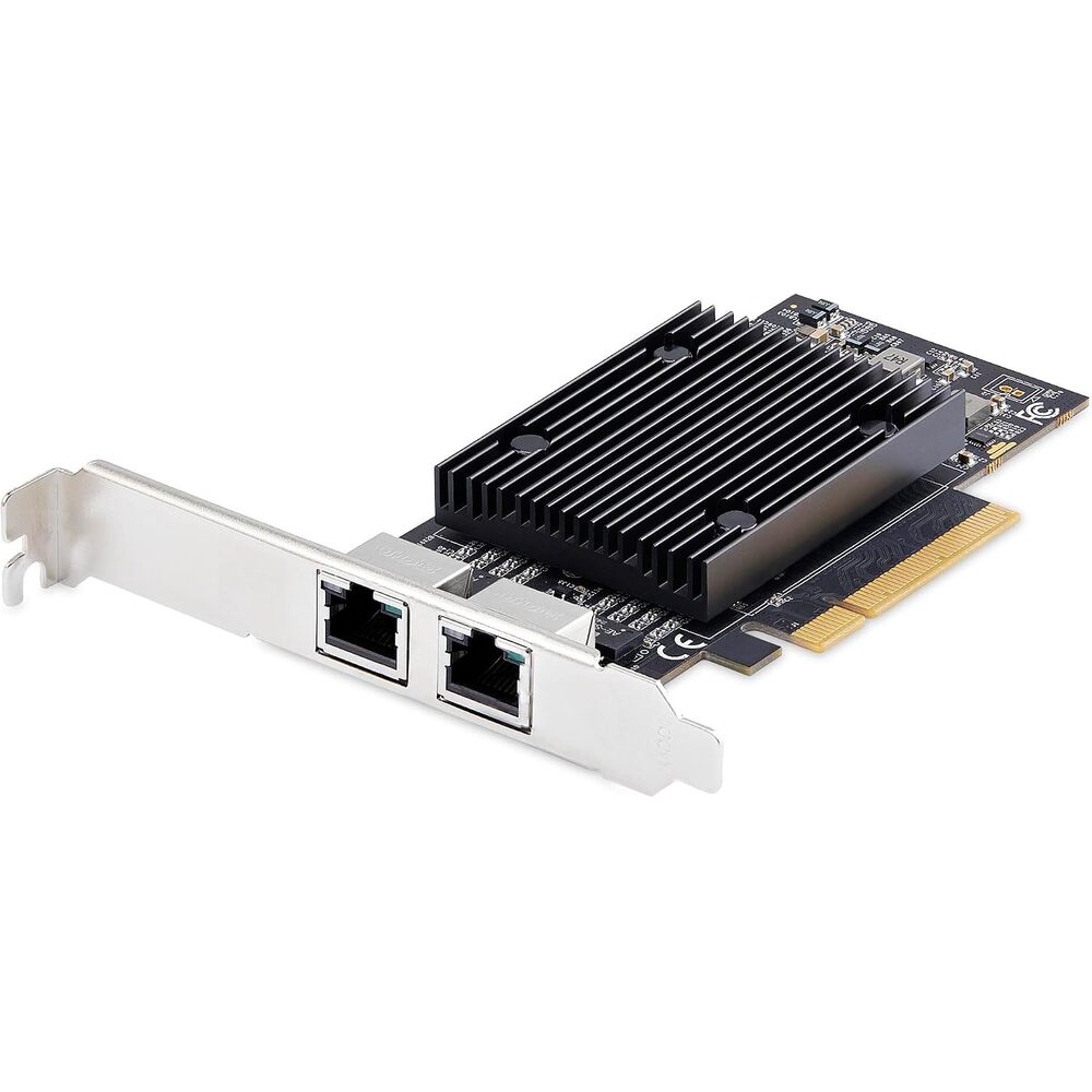 StarTech.com 2-Port PCIe 10Gb Ethernet Network Card, Windows and Linux, BCM57416 Chipset, 10GBASE-T, NIC Card, TAA