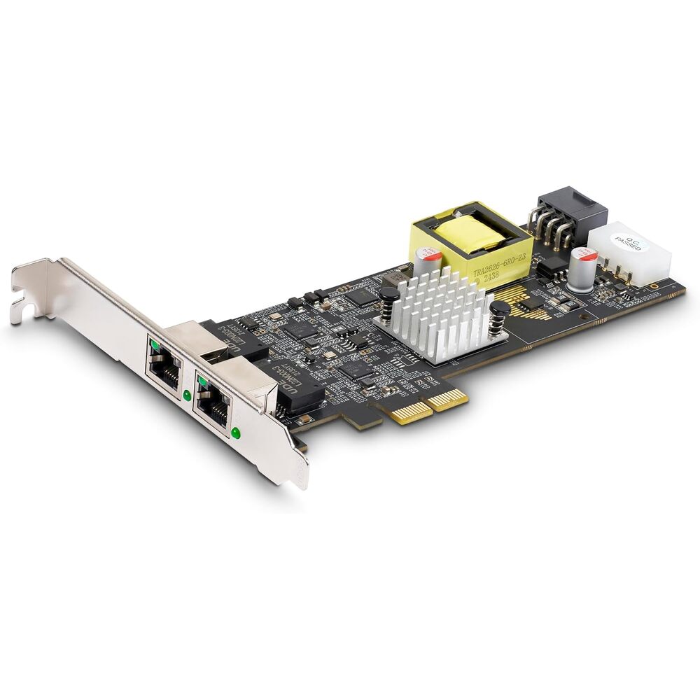 StarTech.com 2-Port 2.5Gbps NBASE-T PoE Network Card, Dual Intel I225-V, 802.3af/at PoE+ Multi-Gigabit NIC, Windows/Linux