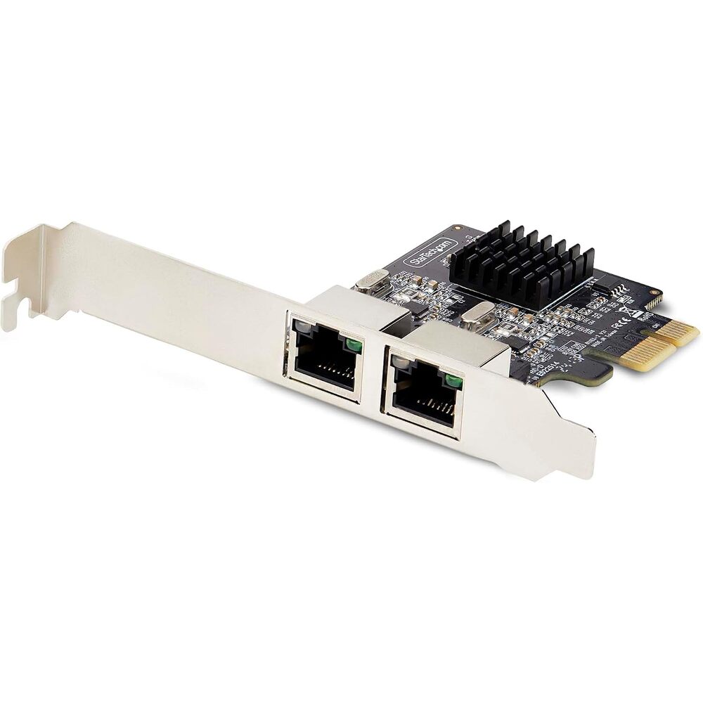 StarTech.com 2-Port Gigabit PCIe Network Adapter Card, PCI Express LAN Card, NIC, 2X Realtek RTL8111H, TAA Compliant