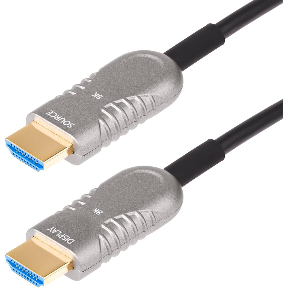 StarTech.com 30ft (9.1m) HDMI 2.1 Hybrid Active Optical Cable (AOC), CMP Plenum, 8K 60Hz, Ultra High Speed HDMI 2.1/2.0 Cable