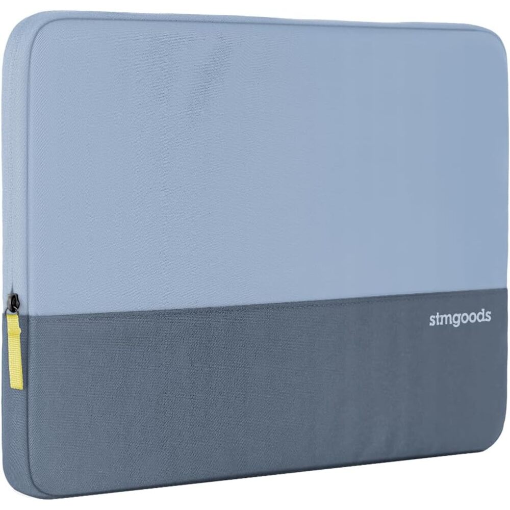 STM Origin Laptop Sleeve � Slim & Lightweight, Fleece-Lined Interior, 4mm EVA Shock Absorption, Smooth Zipper Access, Stylish & Protective Design for 16� Laptops - Glacier Blue