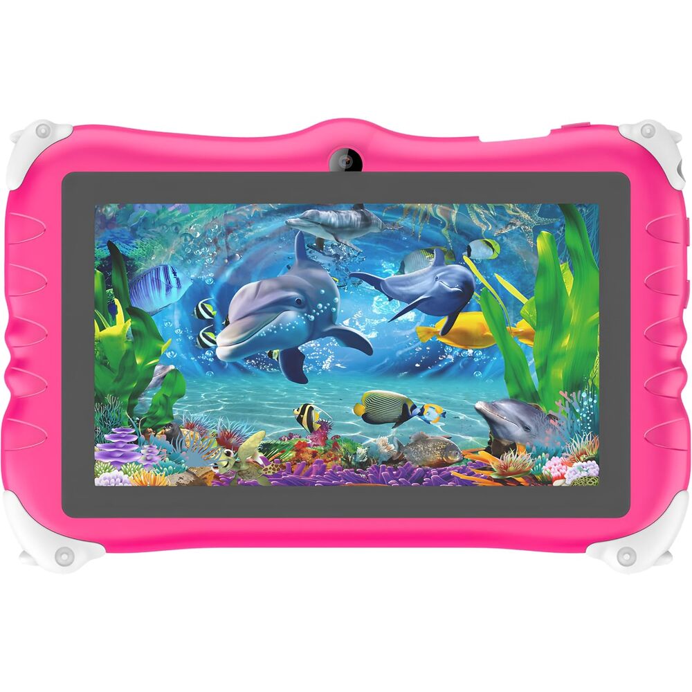 Supersonic SC-780KT Sonic 7jr, 7inch Kids Tablet, Android 15 w/Bluetooth 4.2, Octa-Core 1.5GHz, 3GB RAM, 32GB Storage, Kids Space, Wi-Fi, Dual Camera, MicroSD Slot, 1024x600, G-Sensor, Speaker & Mic