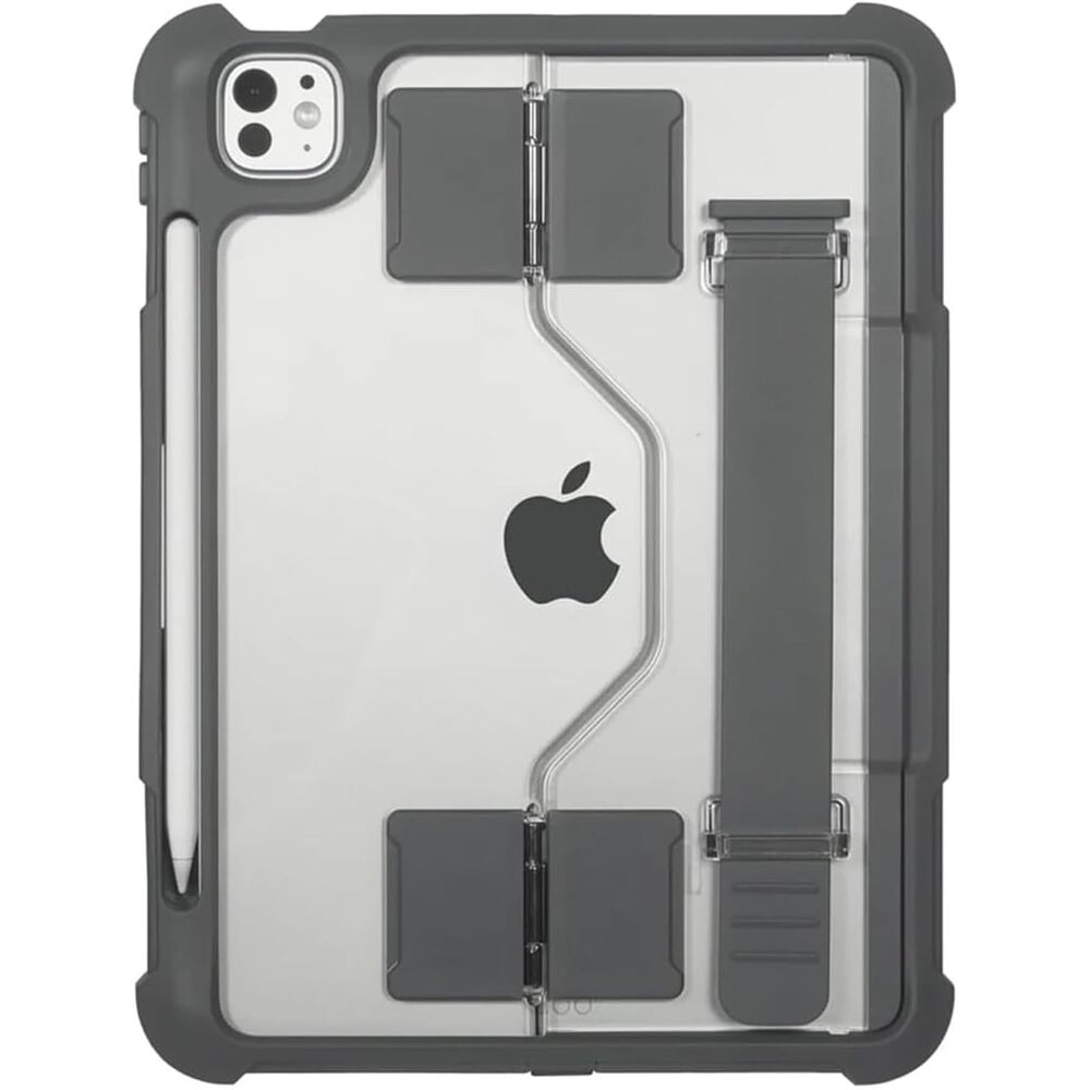 Targus SafePort Rugged Max Case for iPad Pro 11-inch (M4) � MIL-STD Drop Tested, Screen Protector, Kickstand, Hand Strap, Stylus Holder, Dust & Fluid Resistant - THD967GL