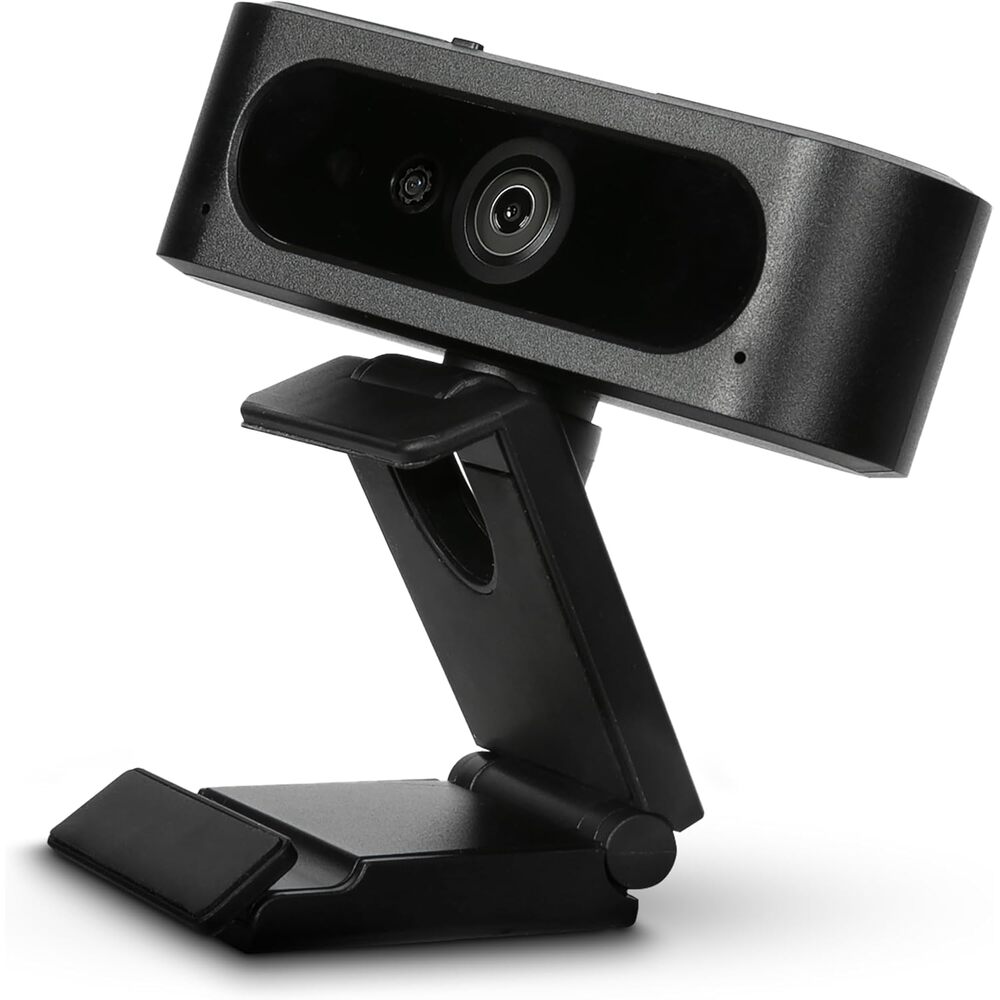 Targus Full HD 1080p Webcam with IR Facial Recognition, Windows Hello Compatible, Dual Stereo Microphones, Spy Guard Privacy Cover, Autofocus, 360� Rotation, USB-A & USB-C, Zoom Certified AVC045GL