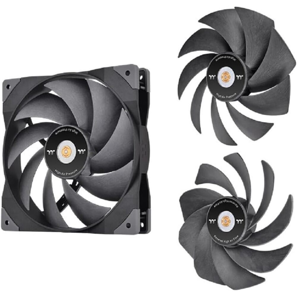 Thermaltake SWAFAN GT14 PC Cooling Fan, 3 Types of Detachable Fan Blades, 6.4 Inches, High Pressure/High Air Flow/Reversed, Desktop Compatible