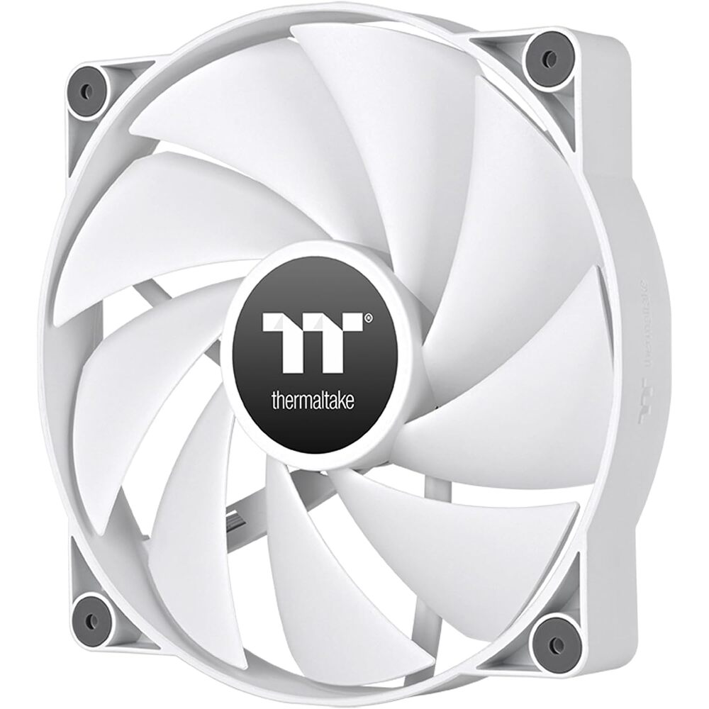 Thermaltake CT200 PWM Fan Single Pack, PWM Controlled 500~900 RPM, Airflow 131.6 CFM, Hydraulic Bearing, Case Fan, 200mm x 200mm x 30mm, White, CL-F178-PL20WT-A