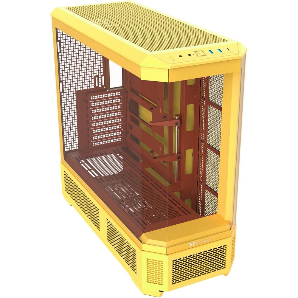 Thermaltake View 600 TG; Full Tower; 420mm Radiator Support; 480mm GPU Clearance; Hidden Connector Support; Rotatable PCIe Slots; 220mm PSU Clearance; Butter Caramel; CA-11H-00FMWN-00