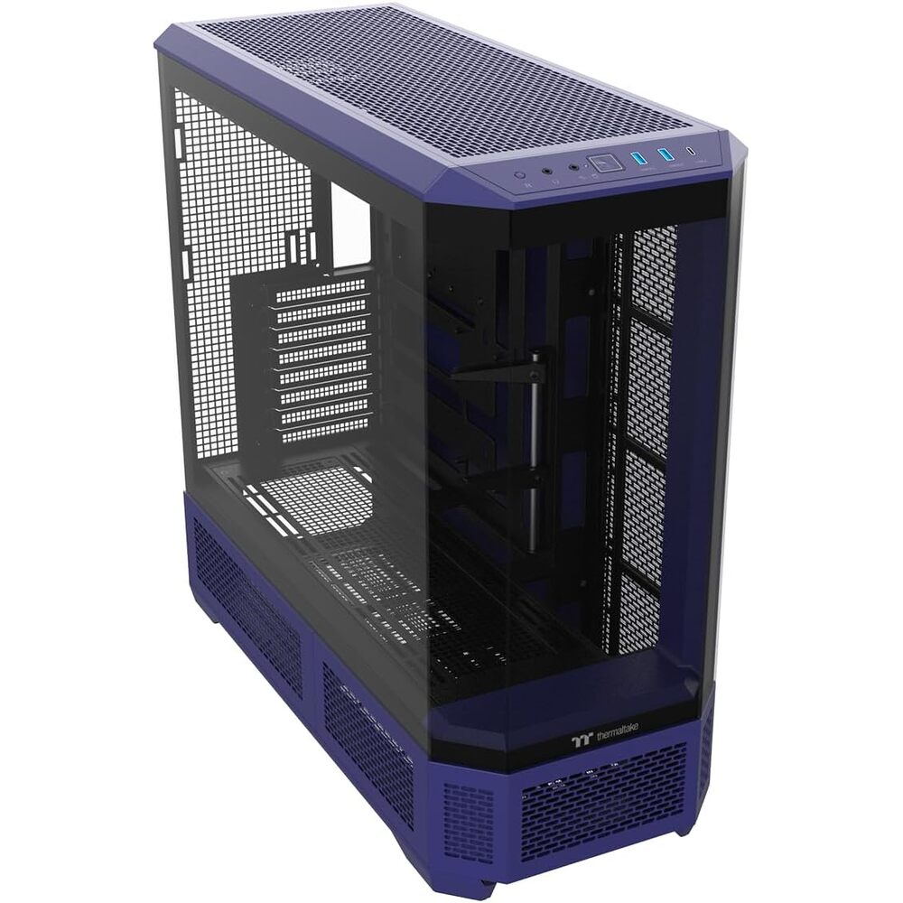 Thermaltake View 600 TG; Full Tower; 420mm Radiator Support; 480mm GPU Clearance; Hidden Connector Support; Rotatable PCIe Slots; 220mm PSU Clearance; Future Dusk; CA-11H-00FNWN-00