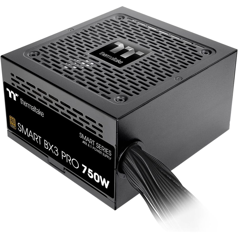 Thermaltake Smart BX3 Pro 750W; ATX 3.1; Native PCIe 5.1 12V-2X6; Non-Modular; Etched Flat Cables; Dual-Color H++ Connectors; 105�C Main Capacitor; 80 Plus Bronze Certified; Black; PS-SPD-0750NNFABU-7