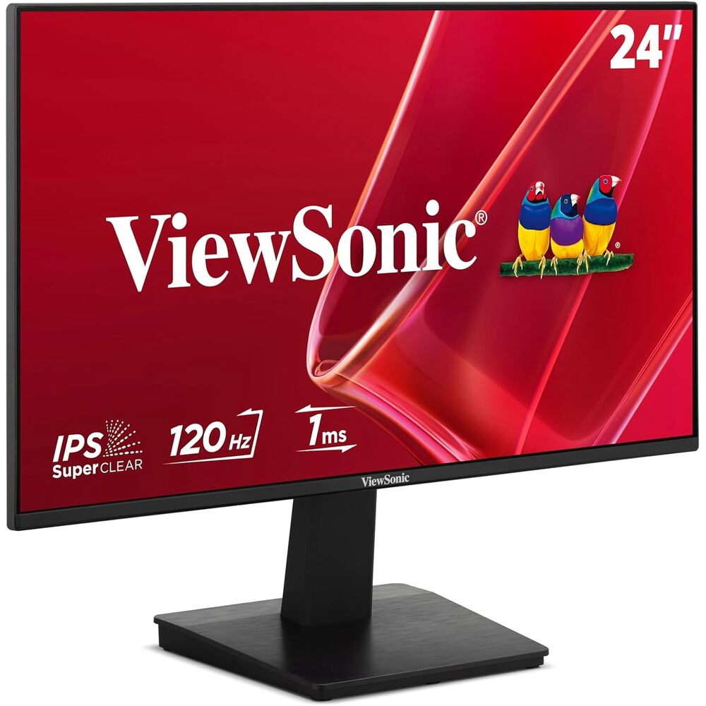 ViewSonic VA2448-MH 24 Inch 1080p Monitor, IPS Display with 120Hz for Smooth Home and Office Viewing, Variable Refresh Rate, HDMI, and VGA Inputs