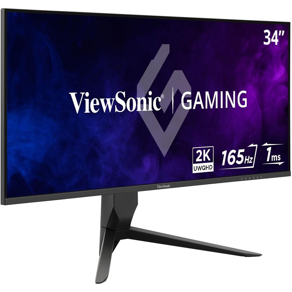 ViewSonic VX3418-2K 34 Inch 1440p Ultrawide Gaming Monitor, 165Hz and 1ms for Smooth Gameplay, FreeSync Premium and Eye Care Technology, HDMI, and DisplayPort Inputs