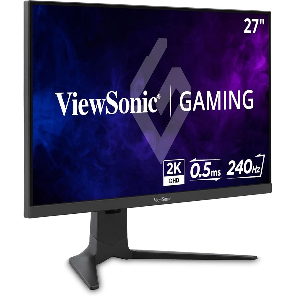 ViewSonic XG2736-2K 27 Inch 1440p Gaming Monitor, IPS with 240Hz and 0.5ms for Pro-Level Gameplay, FreeSync Premium and G-Sync Compatible, Advanced Ergonomics, 65W USB-C, HDMI, and DisplayPort Inputs