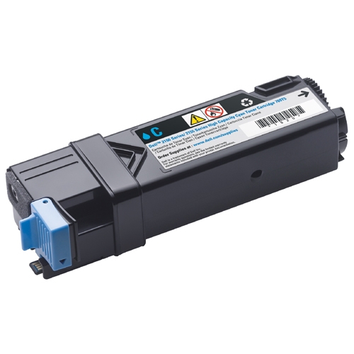 Dell Cyan 2150 cdn  2150cn  2155cdn  2155cn. Yield 2500 Pages @5% 21331-0716 Cyan Toner Cartridge