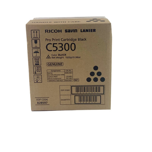 Ricoh 828597 Pro Print Cartridge Black C5300  1 - Each