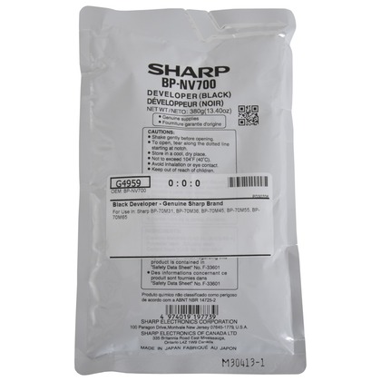 Sharp OEM BPNV700 Mono BP Developer Up To 600K