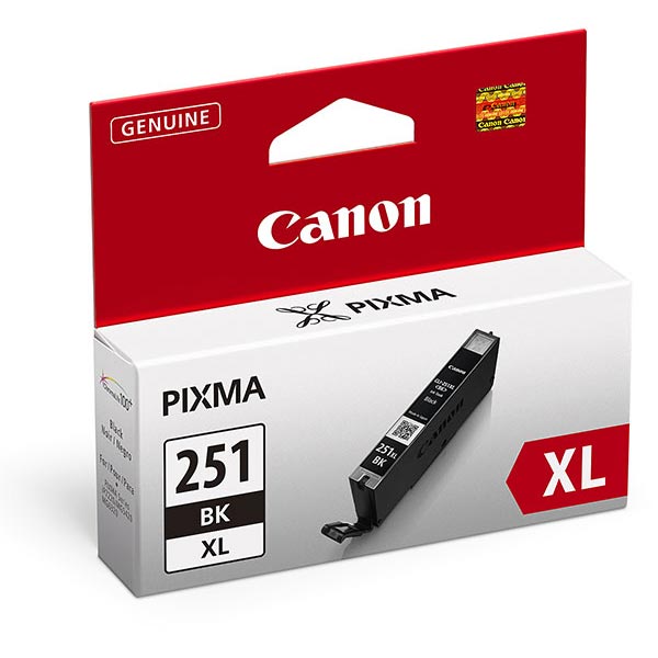CLI-251BK XL OEM ink for Canon Pixma MG6320, MG5420, MX922, IP7220.
