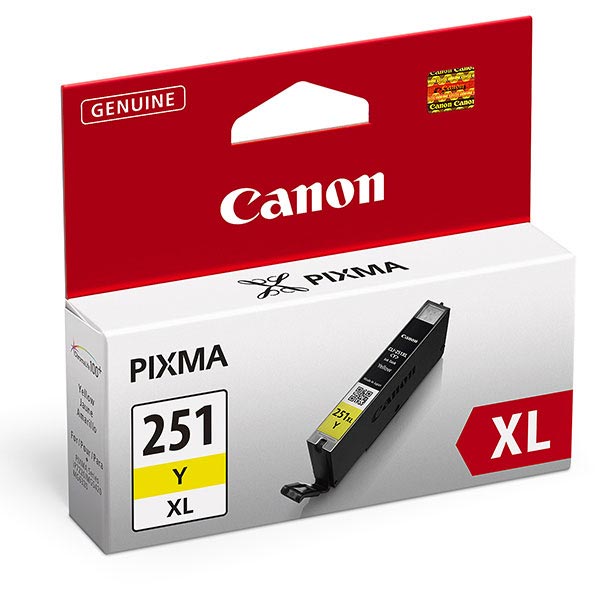 CLI-251Y XL OEM ink for Canon Pixma MG6320, MG5420, MX922, IP7220.