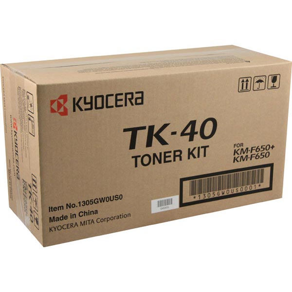 Kyocera Mita 370AF001 OEM Toner Cartridge, Black, 9K Yield