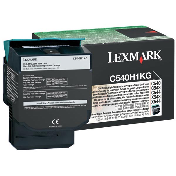 OEM toner cartridge for Lexmark™ C540n, C543dn, C544dn, C544dtn, C544dw, C544n, C546dtn, X543dn, X544dn, X544dtn, X544dw, X544n, X546dtn.