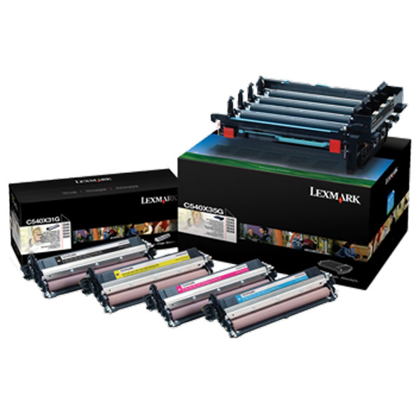 OEM photoconductor unit for Lexmark™ C540, C543, C544, C546dtn, X543, X544 and X546 produces 30,000 pages at 5% coverage.