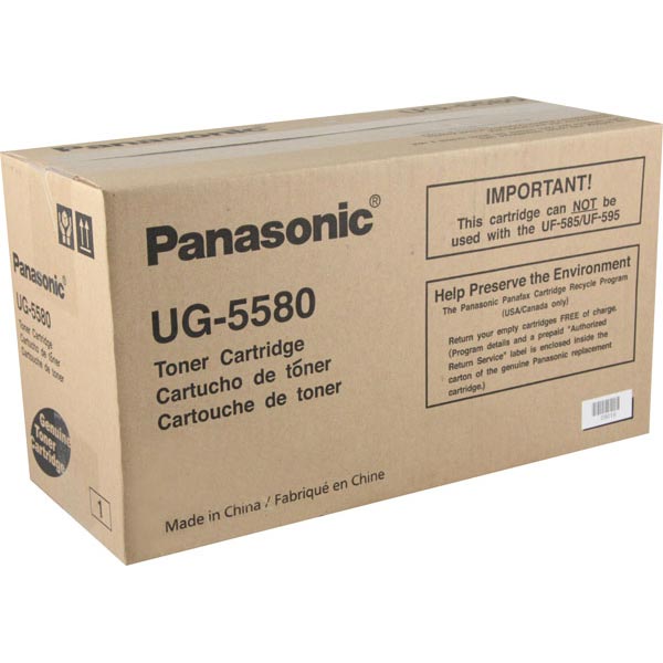 OEM toner for Panasonic® UF6200 produces 10,000 pages.