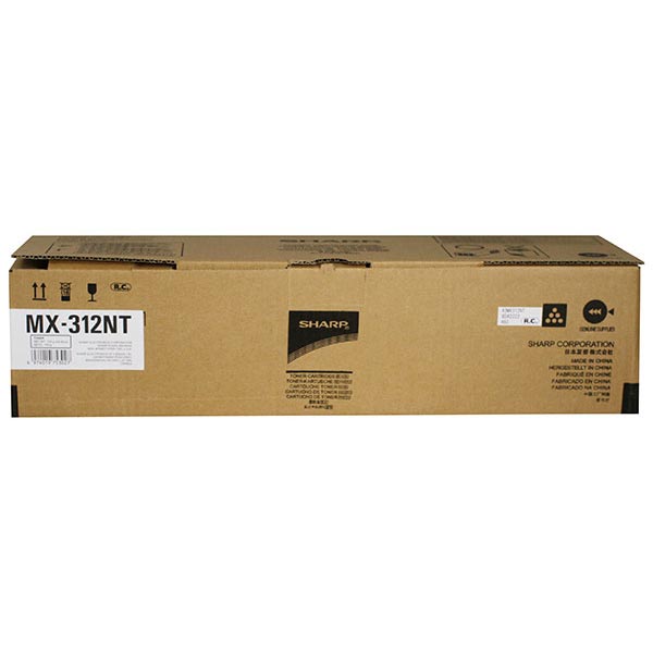 Sharp MX312NT OEM Toner Cartridge, Black, 25K Yield