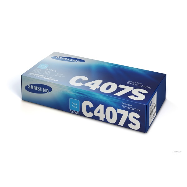 Samsung CLT-C407S/XAA SU001ACyan Toner Cartridge