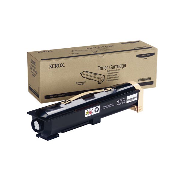 OEM laser cartridge for Xerox® Phaser® 5550 produces 35,000 pages at 5% coverage.