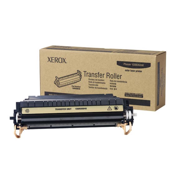 OEM transfer roller for Xerox® Phaser® 6300 produces 35,000 pages.