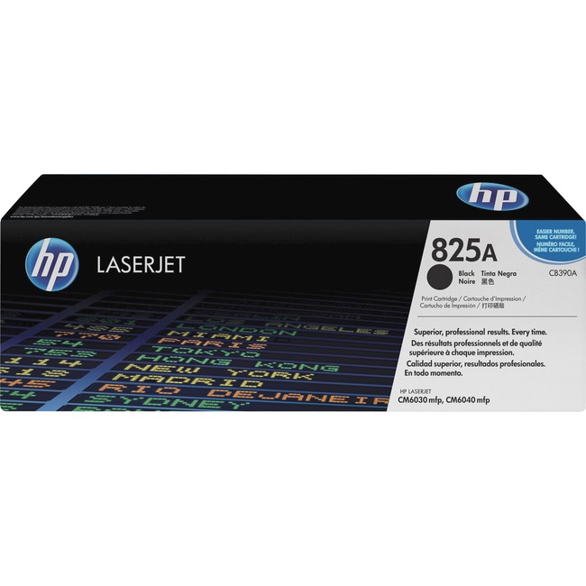 OEM toner for HP CM6040 produces 19,500 pages at 5% coverage.