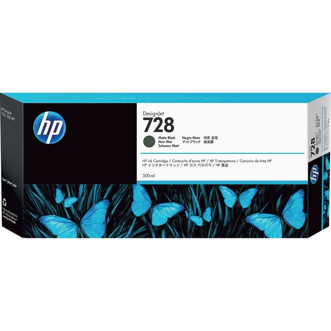 HP 728 ink cartridge Matte black 300 ml
