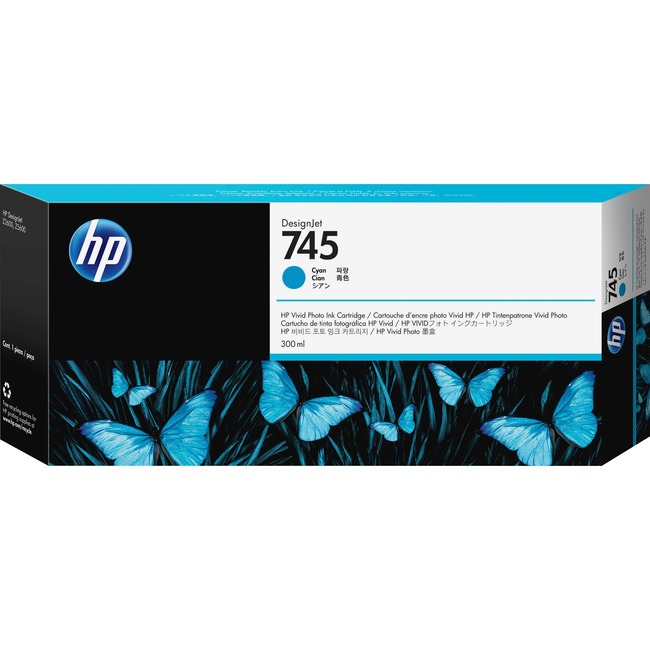 HP 745 ink cartridge Cyan 300 ml