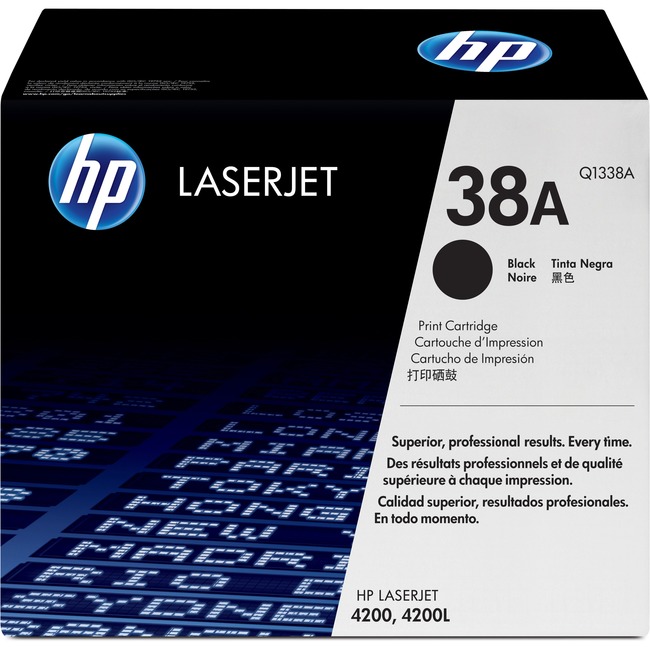 OEM toner for HP LaserJet 4200 Printer Series produces 12,000 pages.