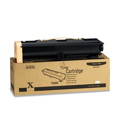 OEM toner cartridge for Xerox Phaser 5500 produces 30,000 pages at 5% coverage.