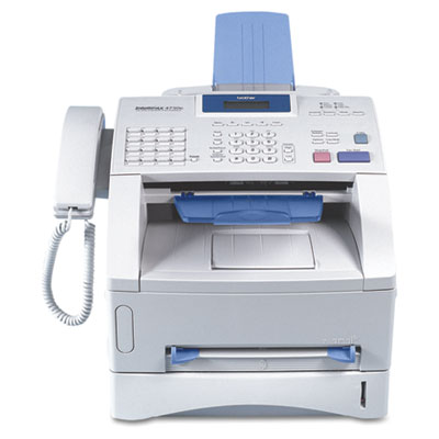Laser fax machine copies, faxes and prints.
