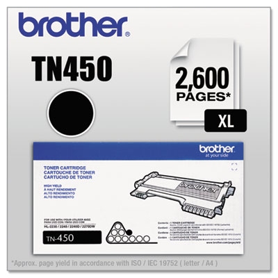 OEM TN-450 toner for Brother DCP-7060, DCP-7065DN, HL-2240, HL-2240D, HL-2240DW, MFC-7360, MFC-7460, MFC-7460DN, MFC-7860DW.