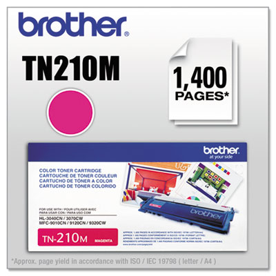 OEM TN210M toner for Brother® HL-3040CN, 3040CW, MFC-9010CN, 9120CN, 9320CW.