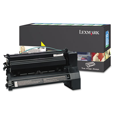 OEM toner cartridge for Lexmark C782, X782e produces 15,000 pages at 5% coverage.