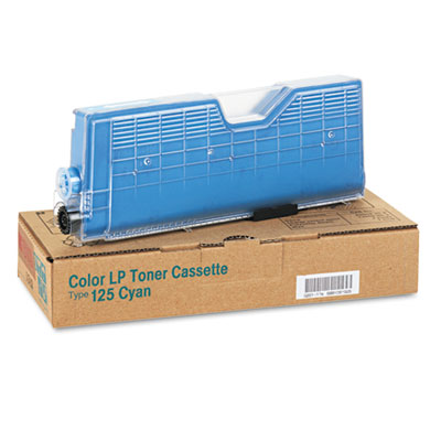 OEM 400969 toner cartridge for Ricoh® CL 2000, 2000N, 3000E (Type 125) produces a 5,000 page-yield at 5% coverage.
